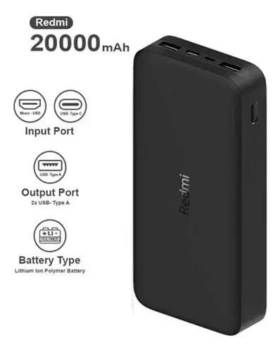 Power Bank Xiaomi Redmi Batterie Externe 20000mAh 18W – Charge Rapide Double USB thumbnail 2