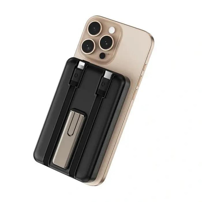 WIWU Elite 10000mAh – Power Bank Magsafe Multifonction Avec Câbles Intégrés Original thumbnail 4