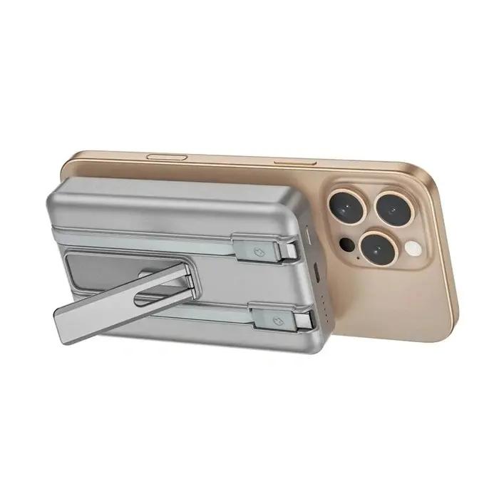 WIWU Elite 10000mAh – Power Bank Magsafe Multifonction Avec Câbles Intégrés Original thumbnail 7