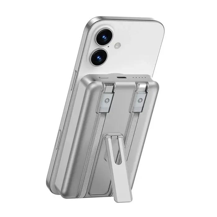 WIWU Elite 10000mAh – Power Bank Magsafe Multifonction Avec Câbles Intégrés Original thumbnail 10