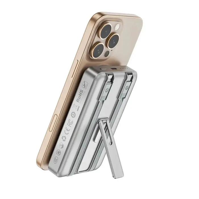 WIWU Elite 10000mAh – Power Bank Magsafe Multifonction Avec Câbles Intégrés Original thumbnail 12