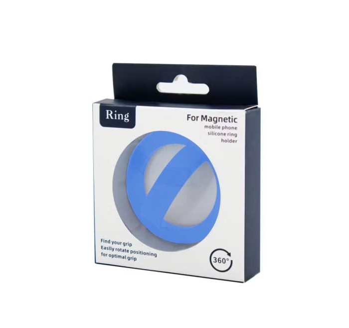 Support Anneau Mobile Magnétique 360° En Silicone – Compatible IPhone MagSafe Et Smartphones Universels thumbnail 6