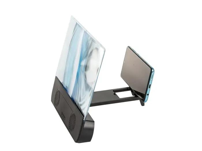 Agrandisseur D’Écran Smartphone Avec Haut-Parleur Bluetooth – Grossissement 3x Pour Lecture, Loupe Vidéo Et Navigation thumbnail 2