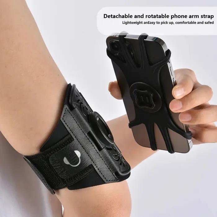 Brassard De Course Pour Téléphone Portable Earldom S19 – Support Rotatif 360° Et Détachable thumbnail 3