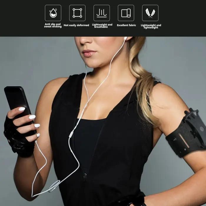 Brassard De Course Pour Téléphone Portable Earldom S19 – Support Rotatif 360° Et Détachable thumbnail 4