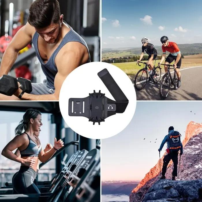 Brassard De Course Pour Téléphone Portable Earldom S19 – Support Rotatif 360° Et Détachable thumbnail 7