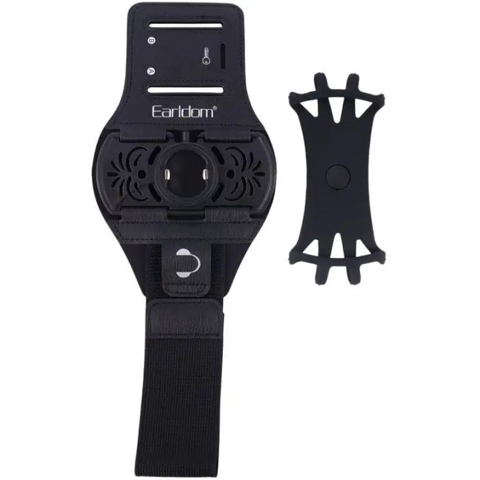 Brassard De Course Pour Téléphone Portable Earldom S19 – Support Rotatif 360° Et Détachable thumbnail 9