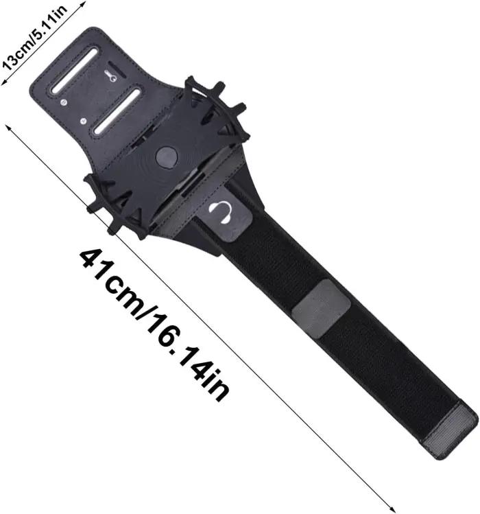 Brassard De Course Pour Téléphone Portable Earldom S19 – Support Rotatif 360° Et Détachable thumbnail 11