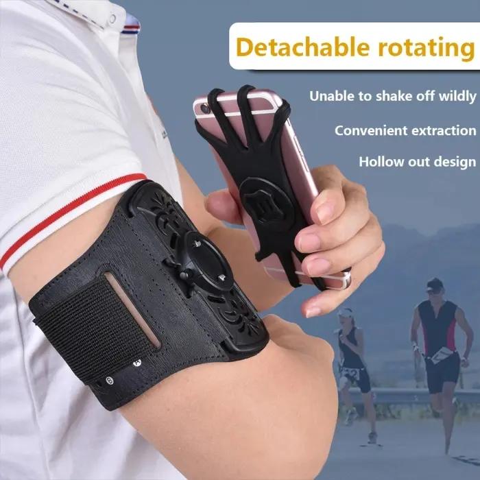 Brassard De Course Pour Téléphone Portable Earldom S19 – Support Rotatif 360° Et Détachable thumbnail 13
