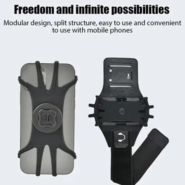 Brassard De Course Pour Téléphone Portable Earldom S19 – Support Rotatif 360° Et Détachable thumbnail 17
