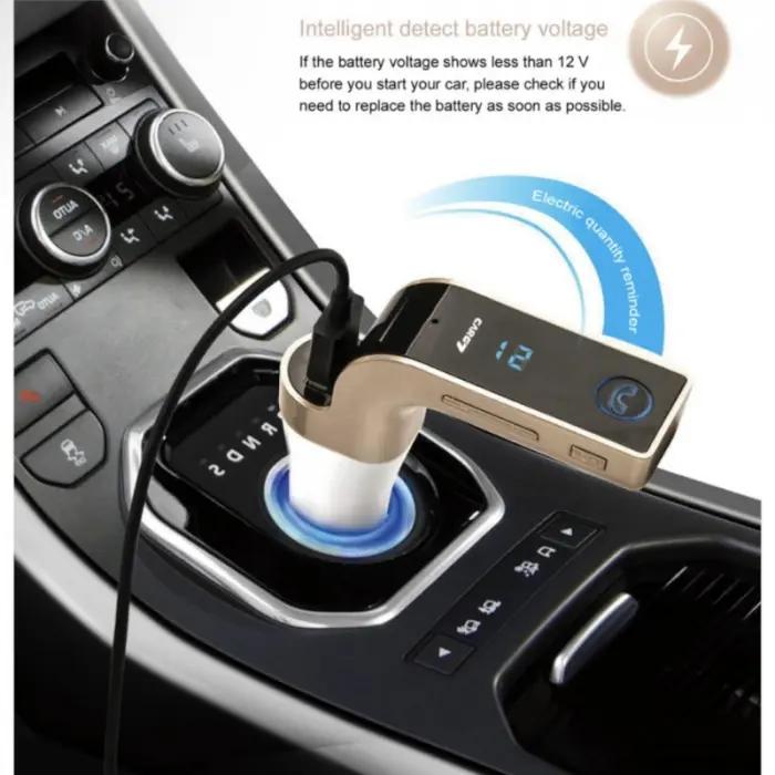 Kit Mains Libres Bluetooth et Transmetteur FM Car G7 thumbnail 3