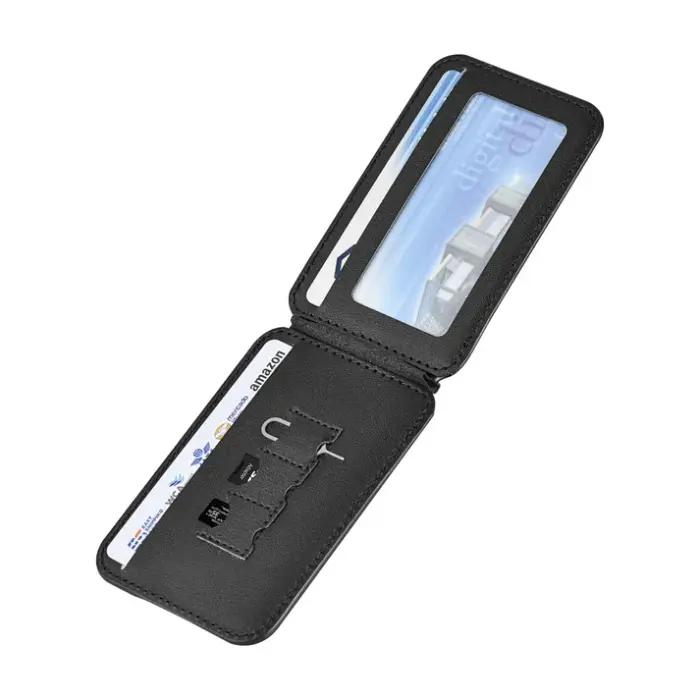 Porte-Cartes MagSafe En Cuir PU Avec Support Multi-Angles – WiWU Mag Wallet Pro Compatible IPhone 12 À 16 thumbnail 5