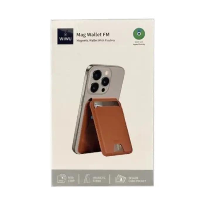Porte-Cartes MagSafe Avec Localisation Find My En Cuir PU – WIWU Mag Wallet FM MW-005 thumbnail 3