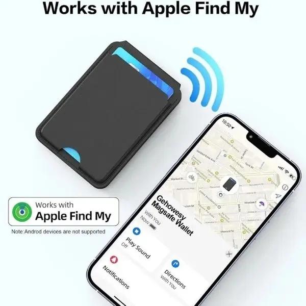 Porte-Cartes MagSafe Avec Localisation Find My En Cuir PU – WIWU Mag Wallet FM MW-005 thumbnail 6