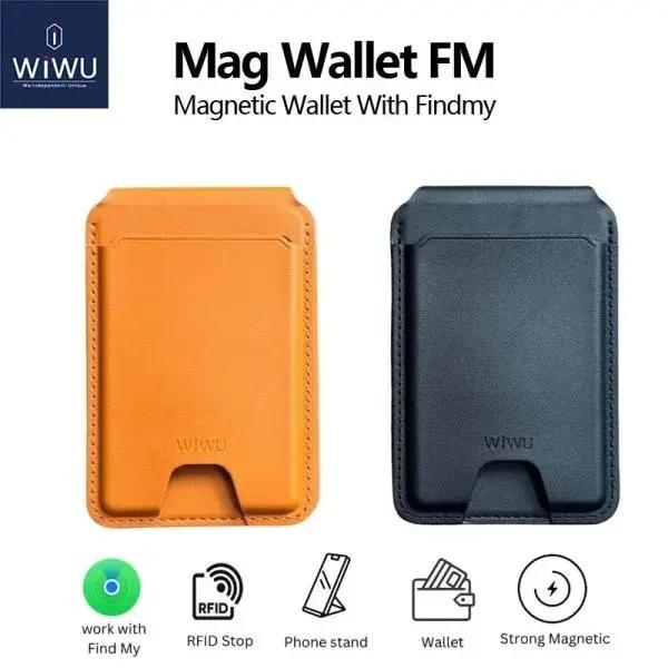 Porte-Cartes MagSafe Avec Localisation Find My En Cuir PU – WIWU Mag Wallet FM MW-005 thumbnail 5