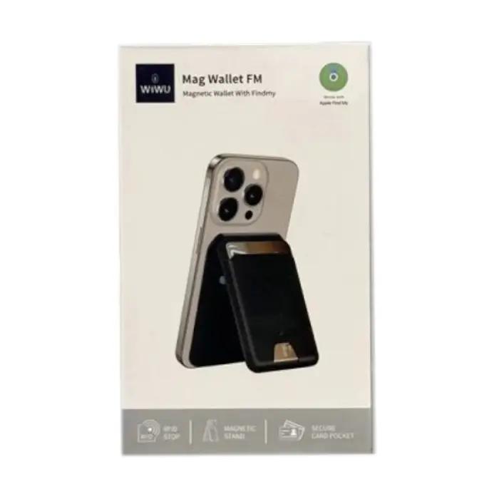 Porte-Cartes MagSafe Avec Localisation Find My En Cuir PU – WIWU Mag Wallet FM MW-005 thumbnail 9