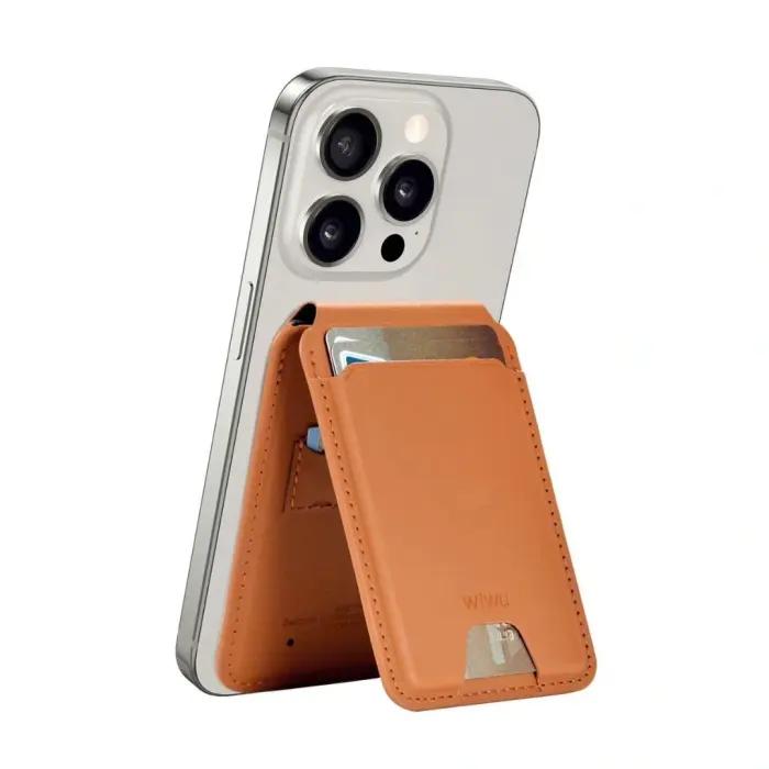 Porte-Cartes MagSafe Avec Localisation Find My En Cuir PU – WIWU Mag Wallet FM MW-005 thumbnail 15