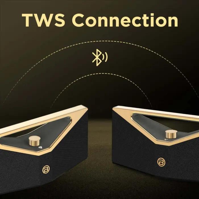 BUGANI Brief Pro – Enceinte Haut-Parleur Bluetooth 160W Portable, Baffle Audio Haute Résolution, Résistante À L’Eau IPX5, TWS, AUX-USB-C, Autonomie 12H thumbnail 2