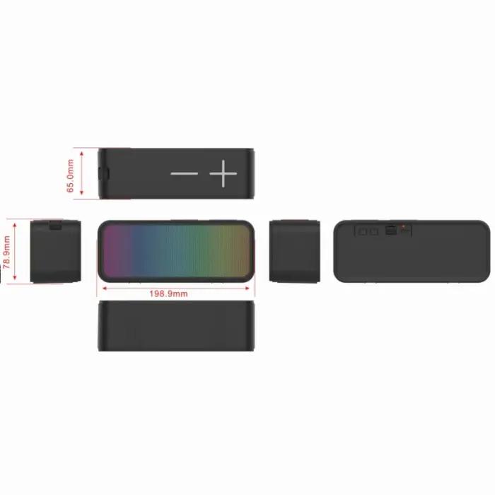 Enceinte Bluetooth Portable Avec Éclairage LED RVB B5 thumbnail 2