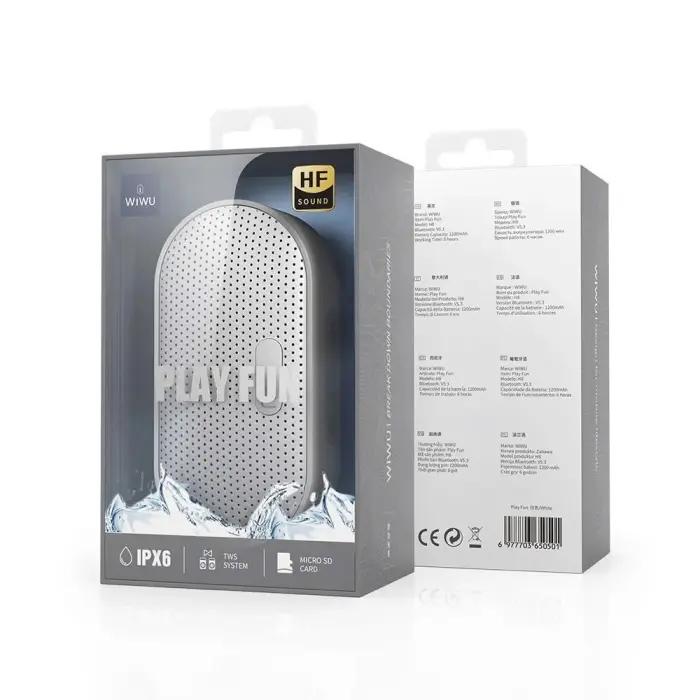 Haut-Parleur Bluetooth WiWU H8 5W Étanche IPX6 – TWS, Batterie 1200 MAh thumbnail 4