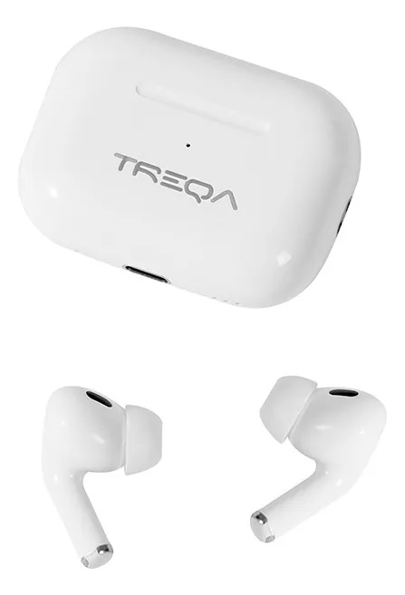 Écouteurs sans fil Bluetooth TREQA BT-A5 TWS avec micro, commandes tactiles, étui de charge et compatibilité iOS Android thumbnail 3