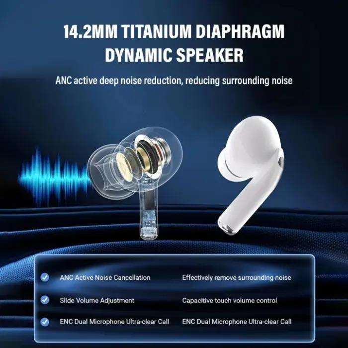 Écouteurs Sans Fil SAIYA T70 ANC Pro – Bluetooth 5.3, Écran LED, Son Hi-Fi, Réduction De Bruit thumbnail 9
