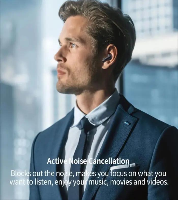 Écouteurs Sans Fil SAIYA T70 ANC Pro – Bluetooth 5.3, Écran LED, Son Hi-Fi, Réduction De Bruit thumbnail 10