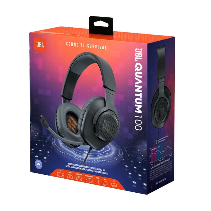 Casque Gaming JBL Quantum 100 – Son Surround Immersif, Micro Amovible et Confort Mémoire de Forme pour PC et Consoles thumbnail 28