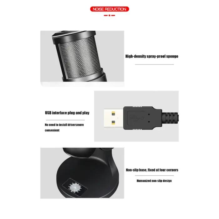 Microphone À Condensateur USB Jmary MC-PW9 RGB thumbnail 5