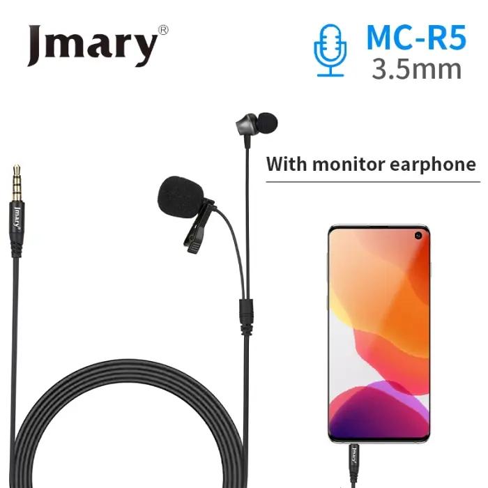 Microphone Cravate Jmary MC-R5 Avec Écouteur Intégré thumbnail 2