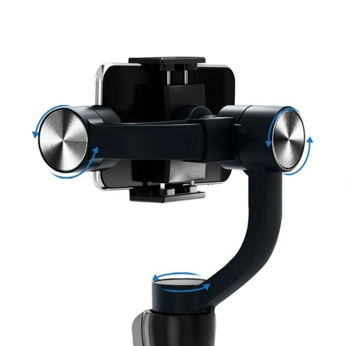 WiWU S5B Stabilisateur Téléphone 3 Axes Pour Smartphone Et GoPro – Vidéos Fluides, Suivi Intelligent, Batterie Longue Durée thumbnail 2