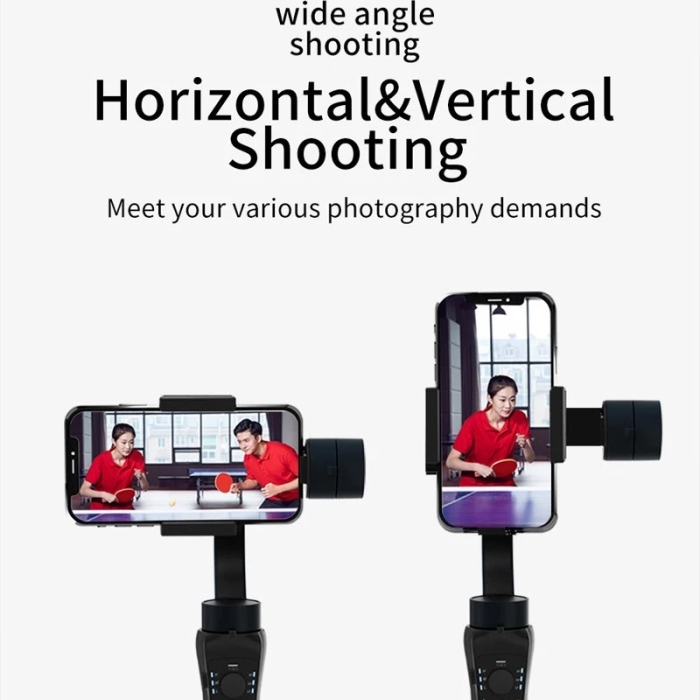 WiWU S5B Stabilisateur Téléphone 3 Axes Pour Smartphone Et GoPro – Vidéos Fluides, Suivi Intelligent, Batterie Longue Durée thumbnail 5
