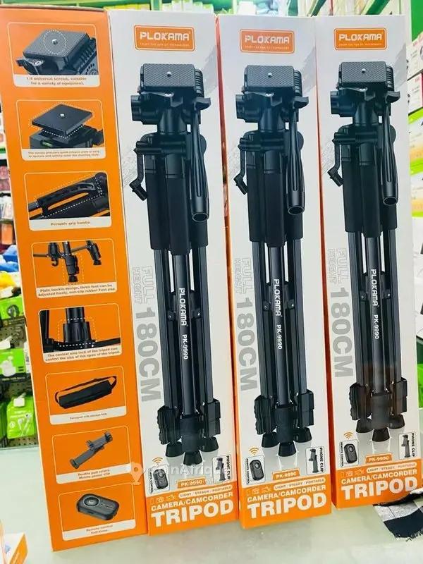 Trépied Professionnel PLOKAMA PK-9990 180 Cm – Compatible Appareils Photo, Caméras Et Smartphones thumbnail 8