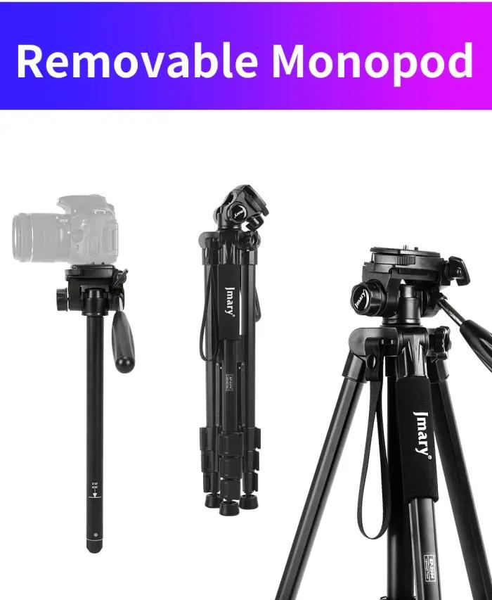 Trépied Photographie Et Vidéographie Jmary KP-2254 – Léger, Réglable Et Portable thumbnail 8