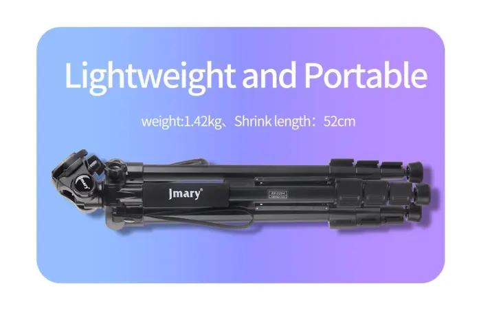 Trépied Photographie Et Vidéographie Jmary KP-2254 – Léger, Réglable Et Portable thumbnail 9