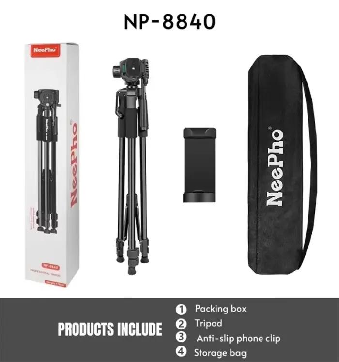 Trépied Professionnel Universel Neepho NP-8840 – Léger, Robuste Et Polyvalent thumbnail 2