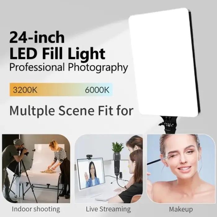 Panneau LED RL-16 60W – Éclairage Vidéo Professionnel 2700-7500K CRI 96+ thumbnail 2