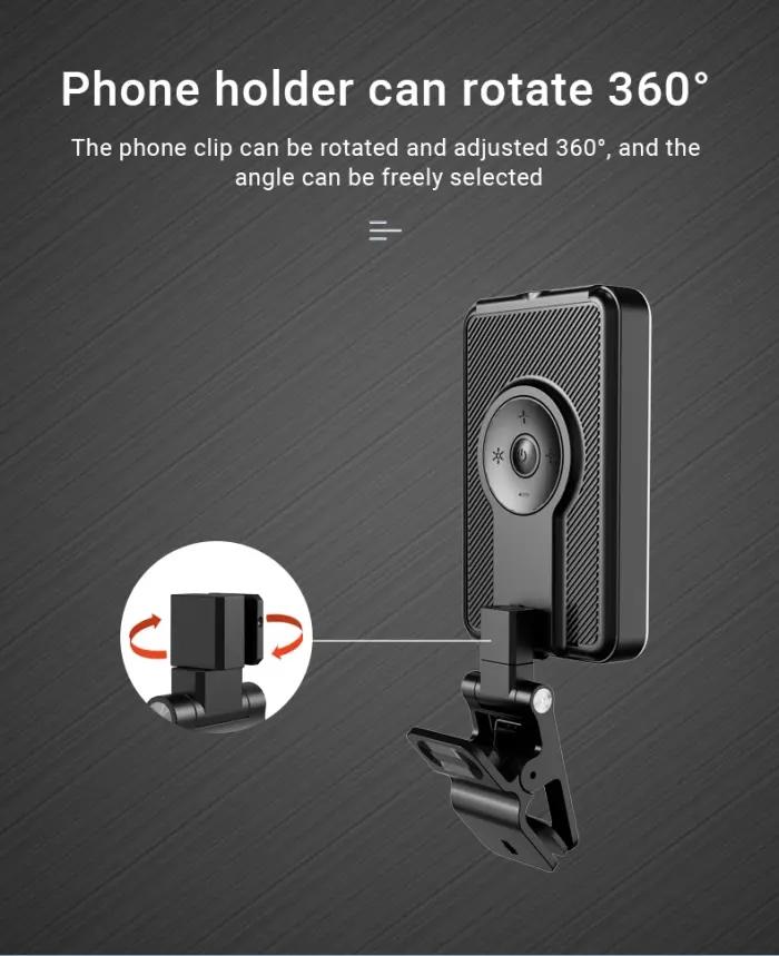 Éclairage LED Portable 3000K-6500K – Lampe Vidéo Avec Batterie 2000mAh Pour Vlogging, Selfie Et Visio thumbnail 11