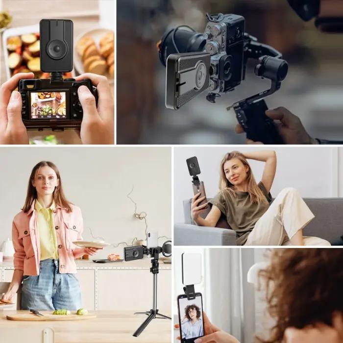 Éclairage LED Portable 3000K-6500K – Lampe Vidéo Avec Batterie 2000mAh Pour Vlogging, Selfie Et Visio thumbnail 16