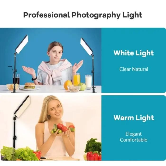 Panneau LED Rectangulaire RL-19T Avec Trépied Et Télécommande – Éclairage Photo, Vidéo Et Live Streaming Professionnel thumbnail 2