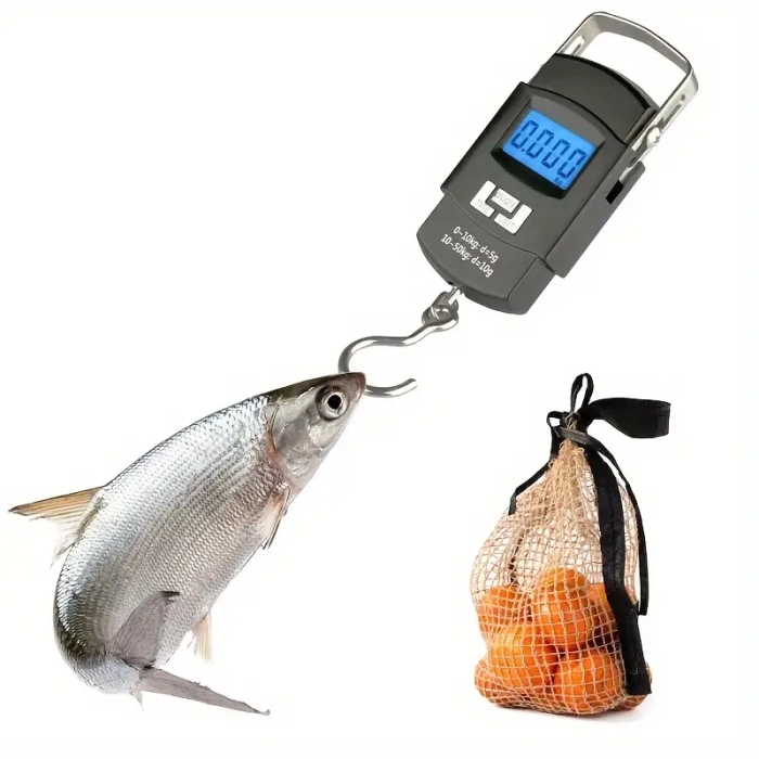 Balance Électronique Portable WH-A08 50 Kg – Pèse Bagages, Colis Et Provisions Avec Écran LCD Rétroéclairé, Fonction Tare Et Crochet En Acier Inoxydable thumbnail 4