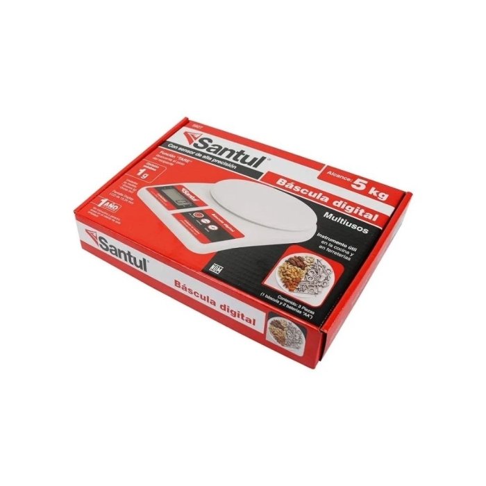 Balance Digitale 5 Kg Santul 5927 – Haute Précision, Fonction TARE, Écran LCD, Plastique ABS thumbnail 2