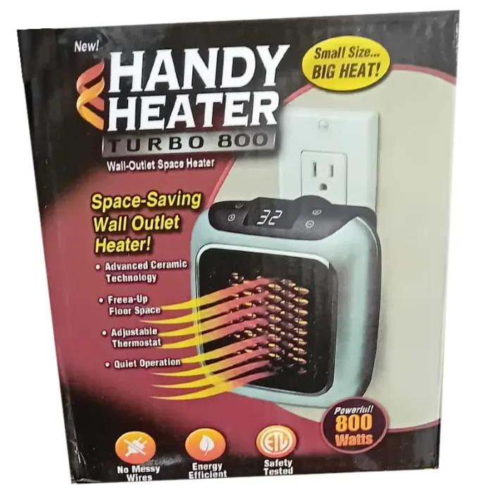Chauffage Mural Compact Turbo 800 Silencieux Avec Minuterie Et Thermostat Réglable thumbnail 7