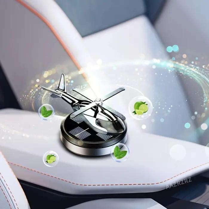 Désodorisant De Voiture Hélicoptère À Énergie Solaire thumbnail 4