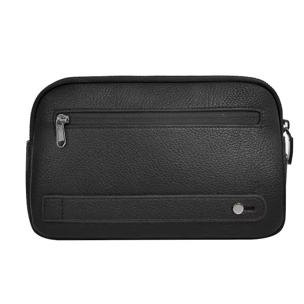 Pochette Antivol Sécurisée À Empreinte Digitale En Cuir PU – Alpha Fingerprint Lock Clutch thumbnail 3