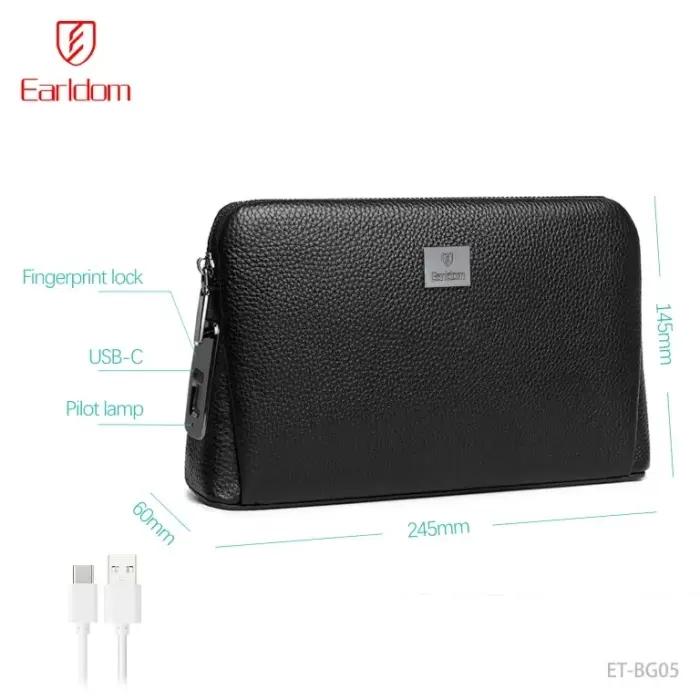 Sac À Main Antivol Earldom ET-BG05 Cuir Premium Verrouillage Empreinte Digitale thumbnail 3