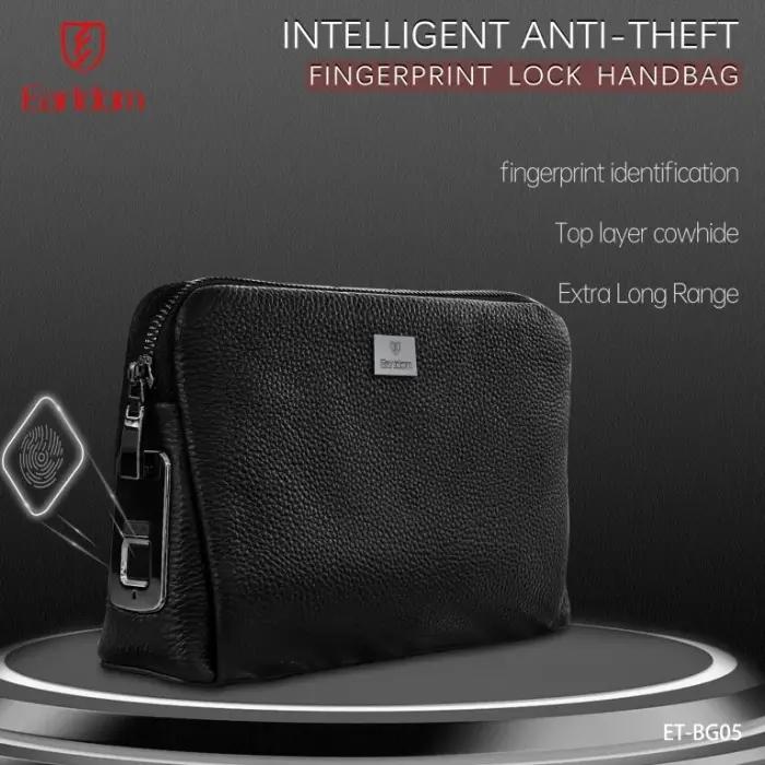 Sac À Main Antivol Earldom ET-BG05 Cuir Premium Verrouillage Empreinte Digitale thumbnail 7