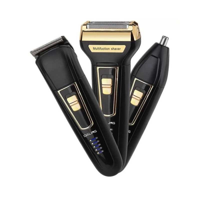 Tondeuse Rechargeable 3 En 1 DALING DL-9001 – Rasoir Électrique, Coupe-Cheveux Et Nez-Oreilles Sans Fil thumbnail 2