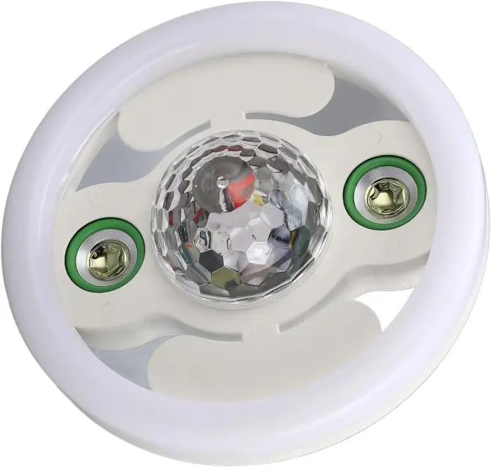 Lampe LED Bluetooth Musicale 48W E27 Avec Télécommande – Éclairage RGB Intelligent Pour Soirées Et Maison thumbnail 4