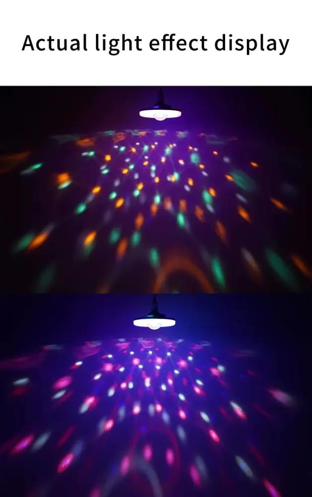 Lampe LED Bluetooth Musicale 48W E27 Avec Télécommande – Éclairage RGB Intelligent Pour Soirées Et Maison thumbnail 5